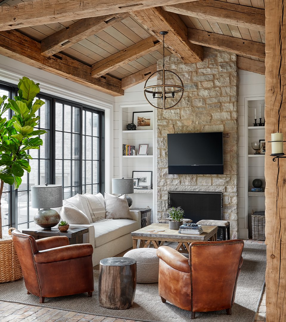 Frank-Ponterio-Interior-Design-Contemporary-Farmhouse-Living-Room